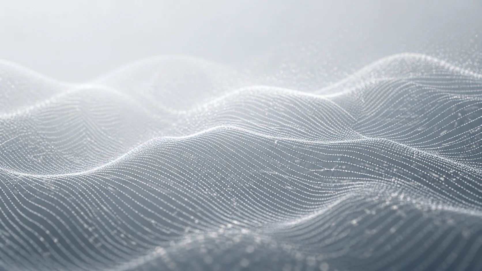 Abstract light particle wave visualisation